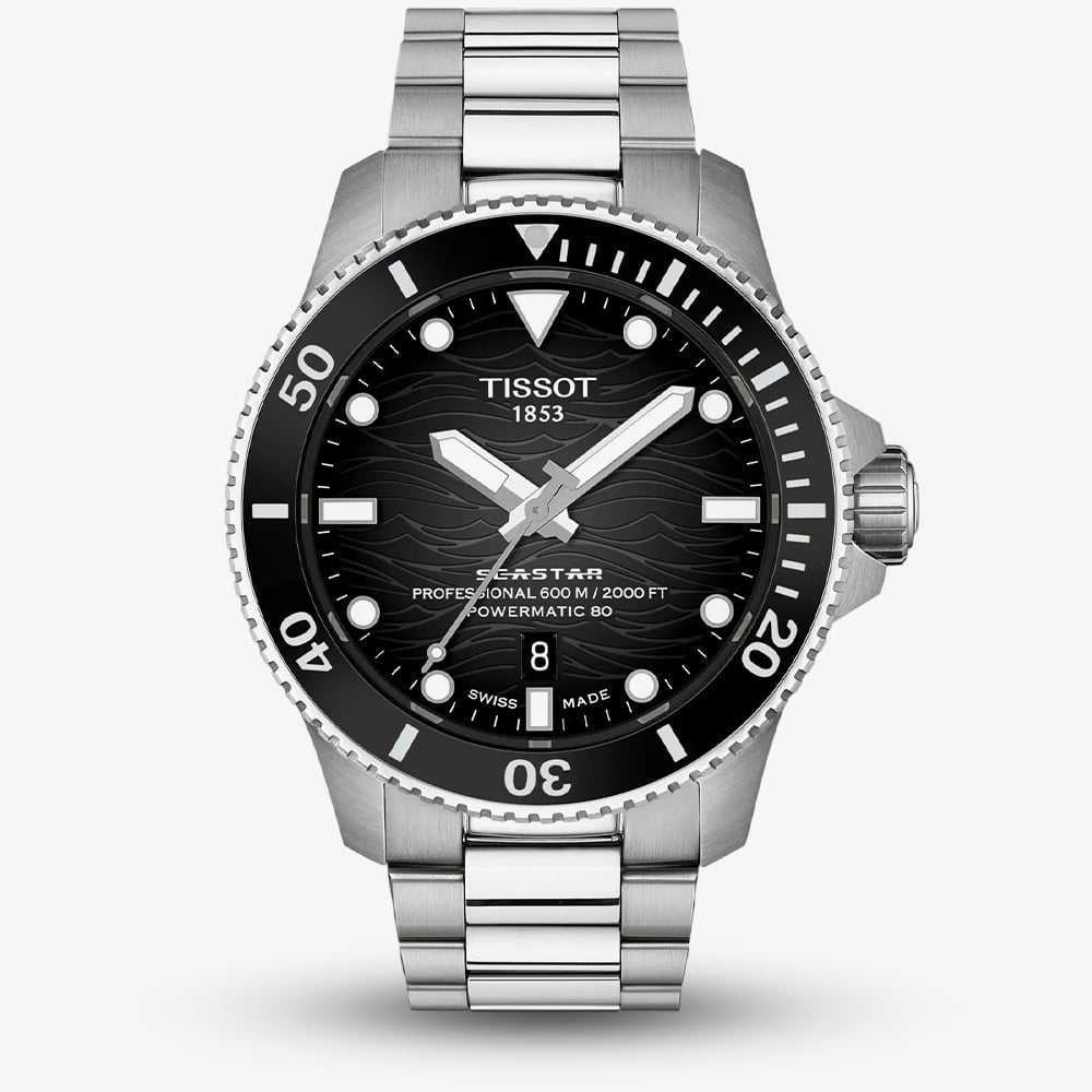 Tissot T1209071105100 Seastar 2000 Powermatic 80 (44mm) Watch - Image 3