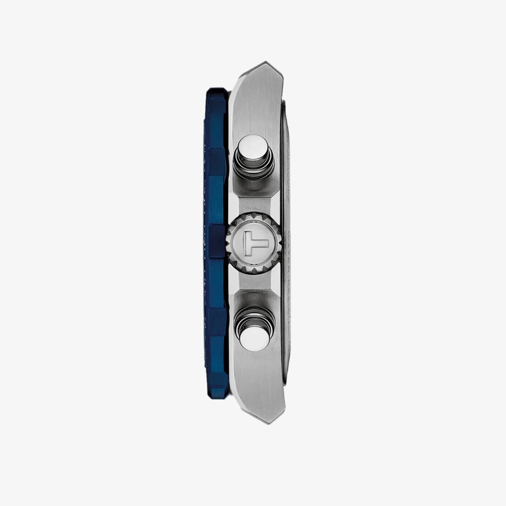 Tissot Mens SuperSport Blue Chronograph Dial Stainless Steel Bracelet Watch T125.417.11.041.00