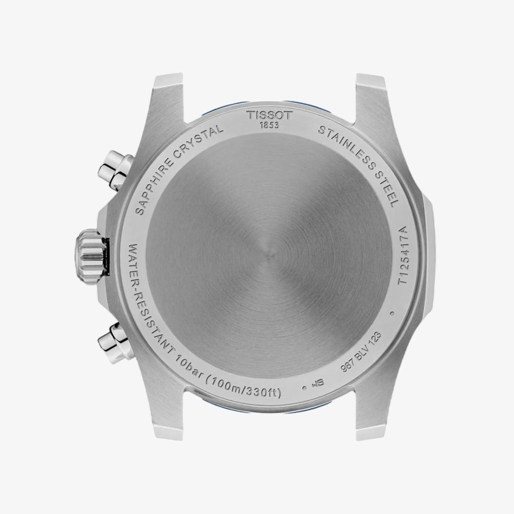 Tissot Mens SuperSport Blue Chronograph Dial Stainless Steel Bracelet Watch T125.417.11.041.00
