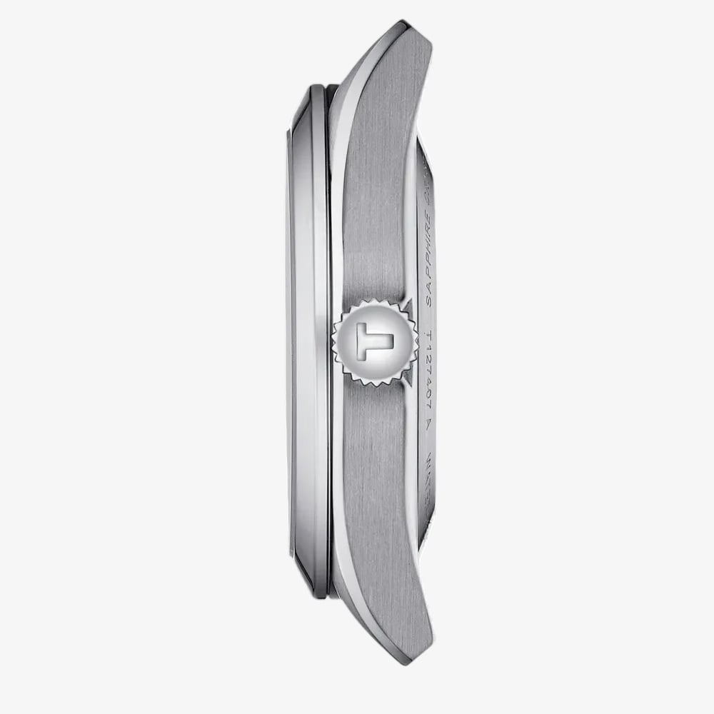 Tissot Gentlemen Silver Open Heart Dial Stainless Steel Bracelet Watch T127.407.11.031.01
