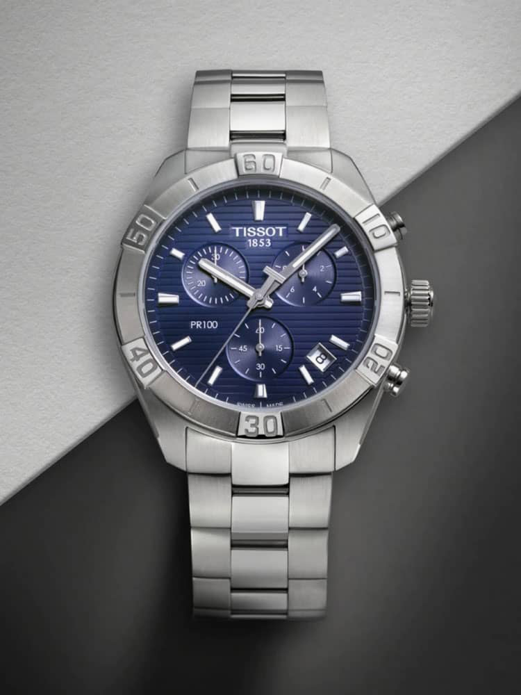 Tissot Mens PR 100 Sport Chronograph Watch T101.617.11.041.00