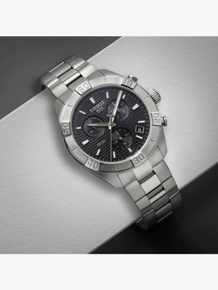 Tissot Mens PR 100 Sport Chronograph Watch T101.617.11.051.00