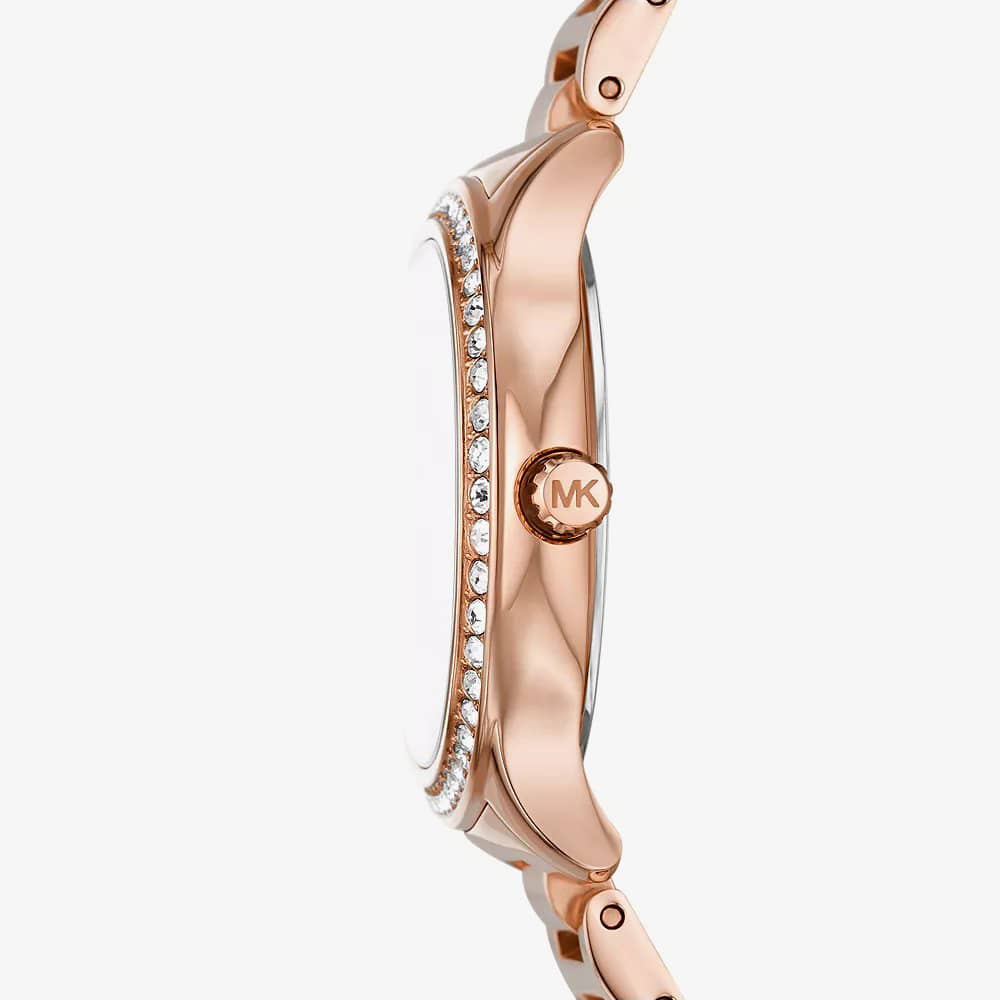 Michael Kors Sage Rose Gold Plated Mother Of Pearl Watch MK4806
