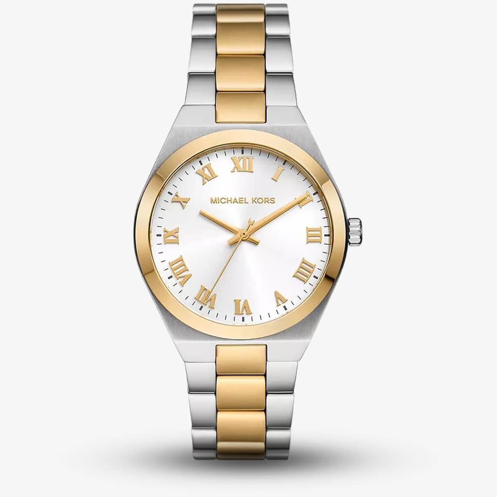 Michael Kors Lennox Watch for Women, Silver Tone Quartz Three Hand Movement with Stainless Steel Strap - Image 4