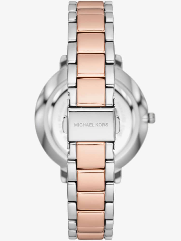 Michael Kors Ladies White Dial Two Tone Watch MK4667