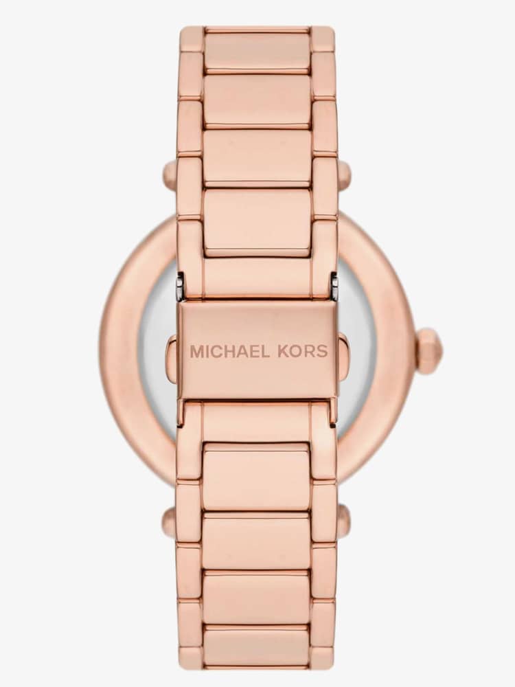 Michael Kors Ladies Parker Rose Gold Plated Watch MK7286