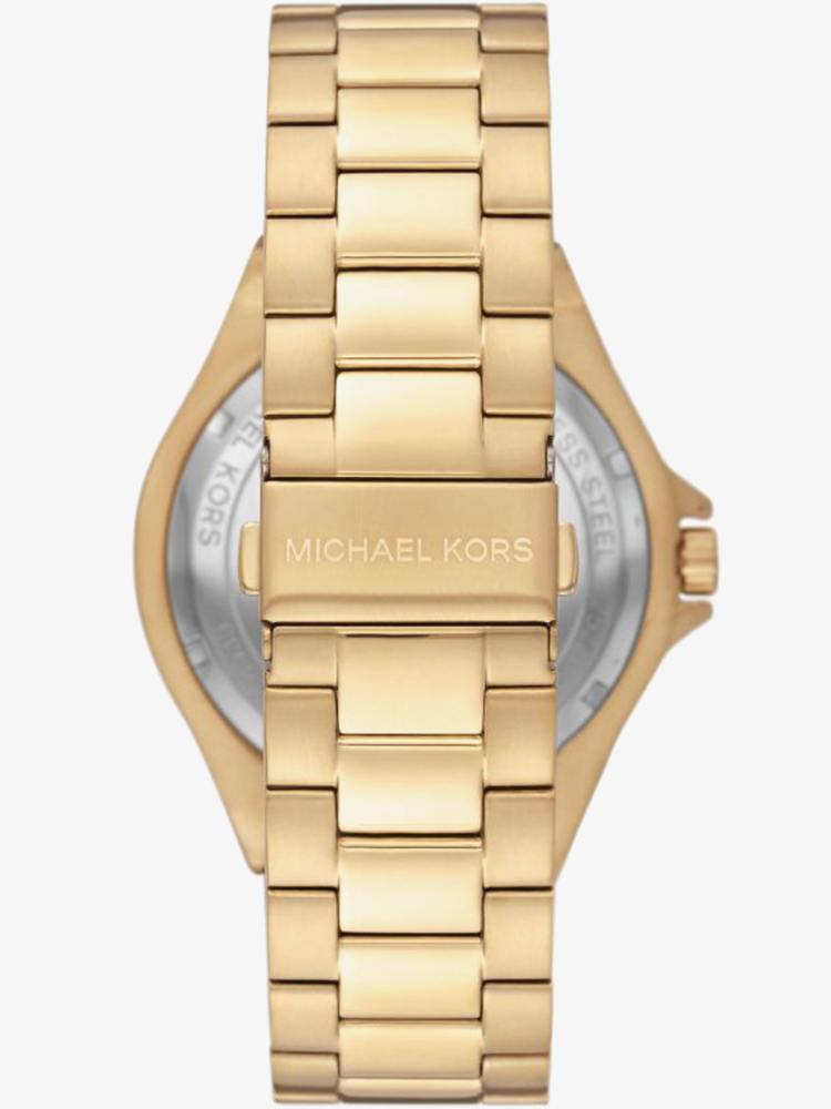 Michael Kors Ladies Lennox Gold Logo Watch MK8939