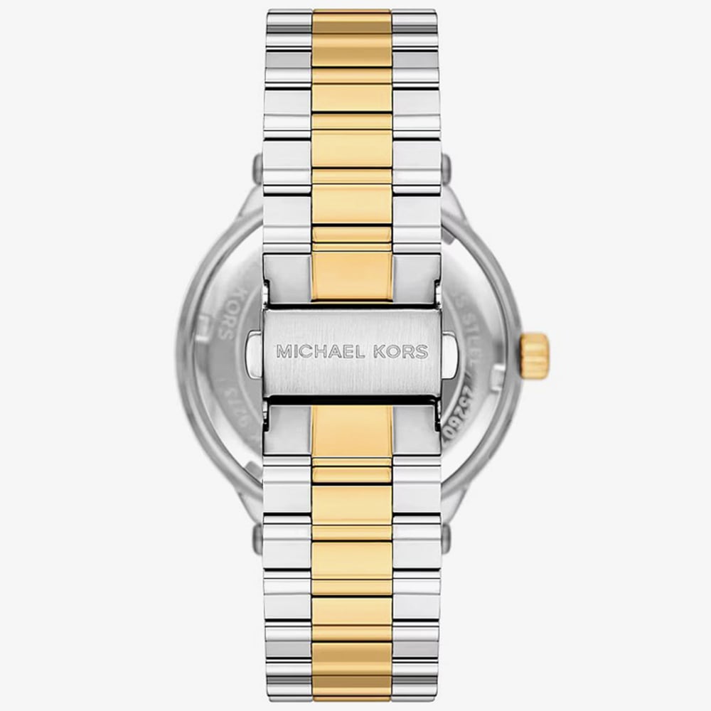 Michael Kors Mens Gold Silver Oversized Billie Two -Tone Bracelet Watch MK9274