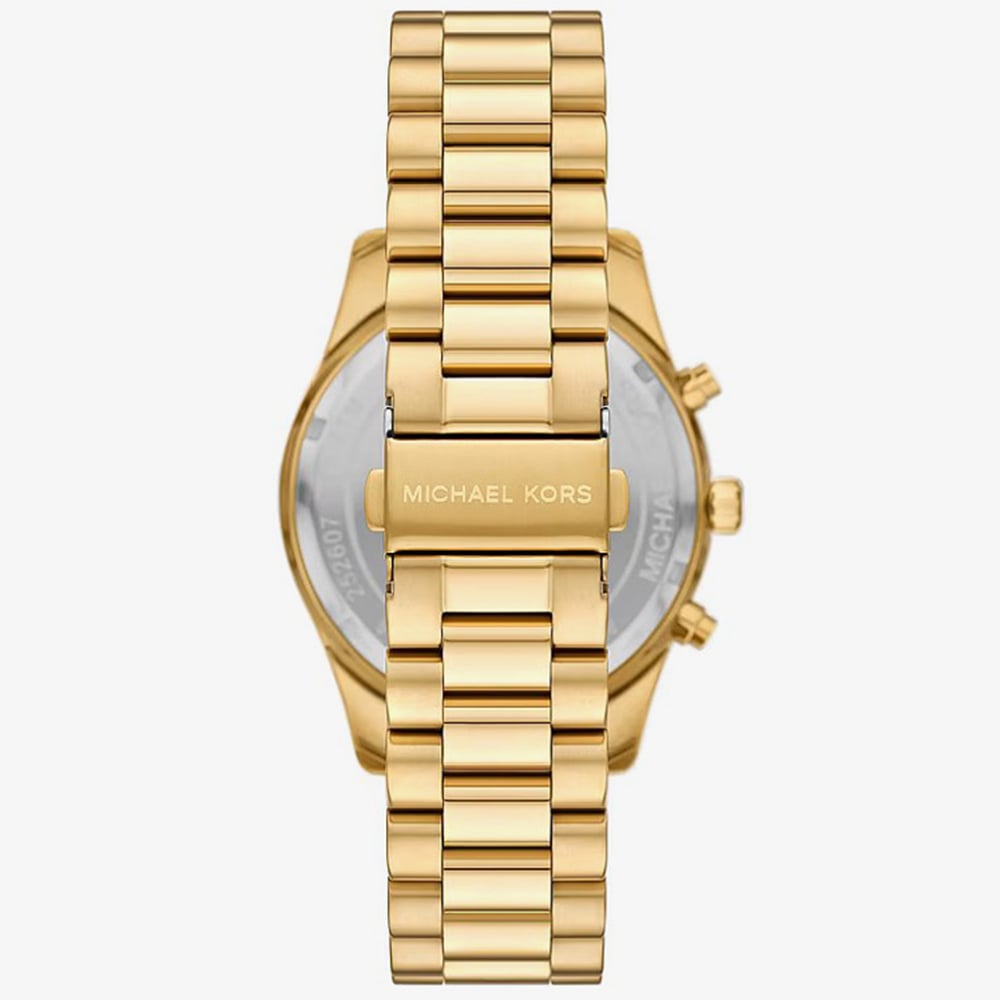 Michael Kors Mens Oversized Lexington Gold -Tone Bracelet Watch MK9276