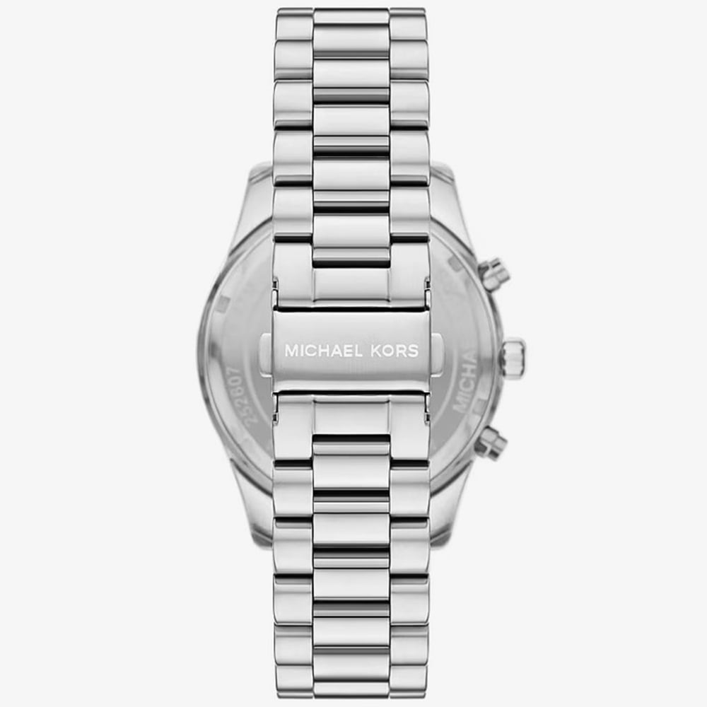 Michael Kors Mens Oversized Lexington Brown Dial Silver - Tone Bracelet Watch MK9278