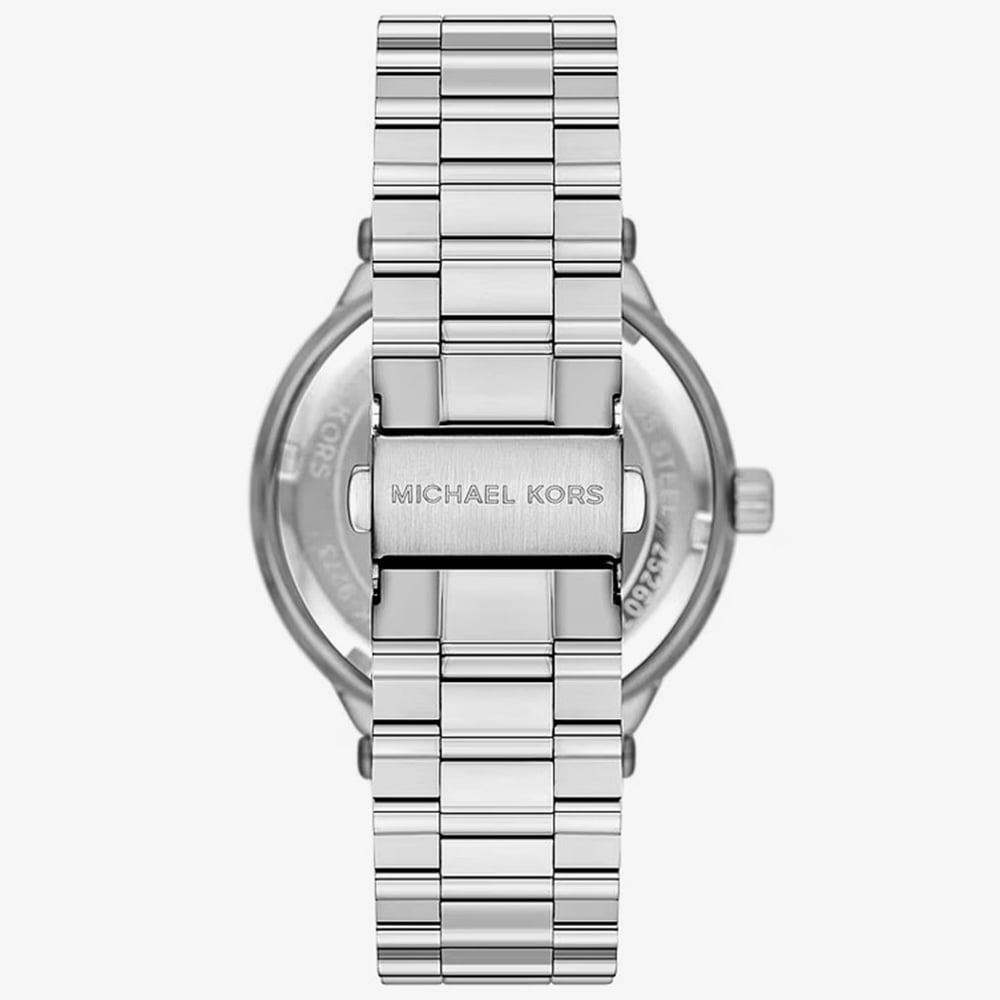 Michael Kors Mens Oversized Billie Blue Dial Silver - Tone  Bracelet Watch MK9284