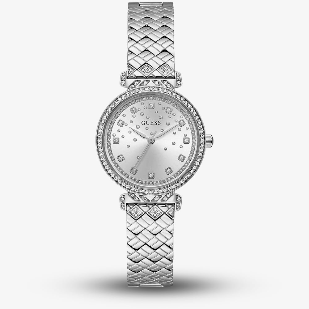 House of Watches - Guess Ladies Enchantment Silver Crystal Watch GW0763L1