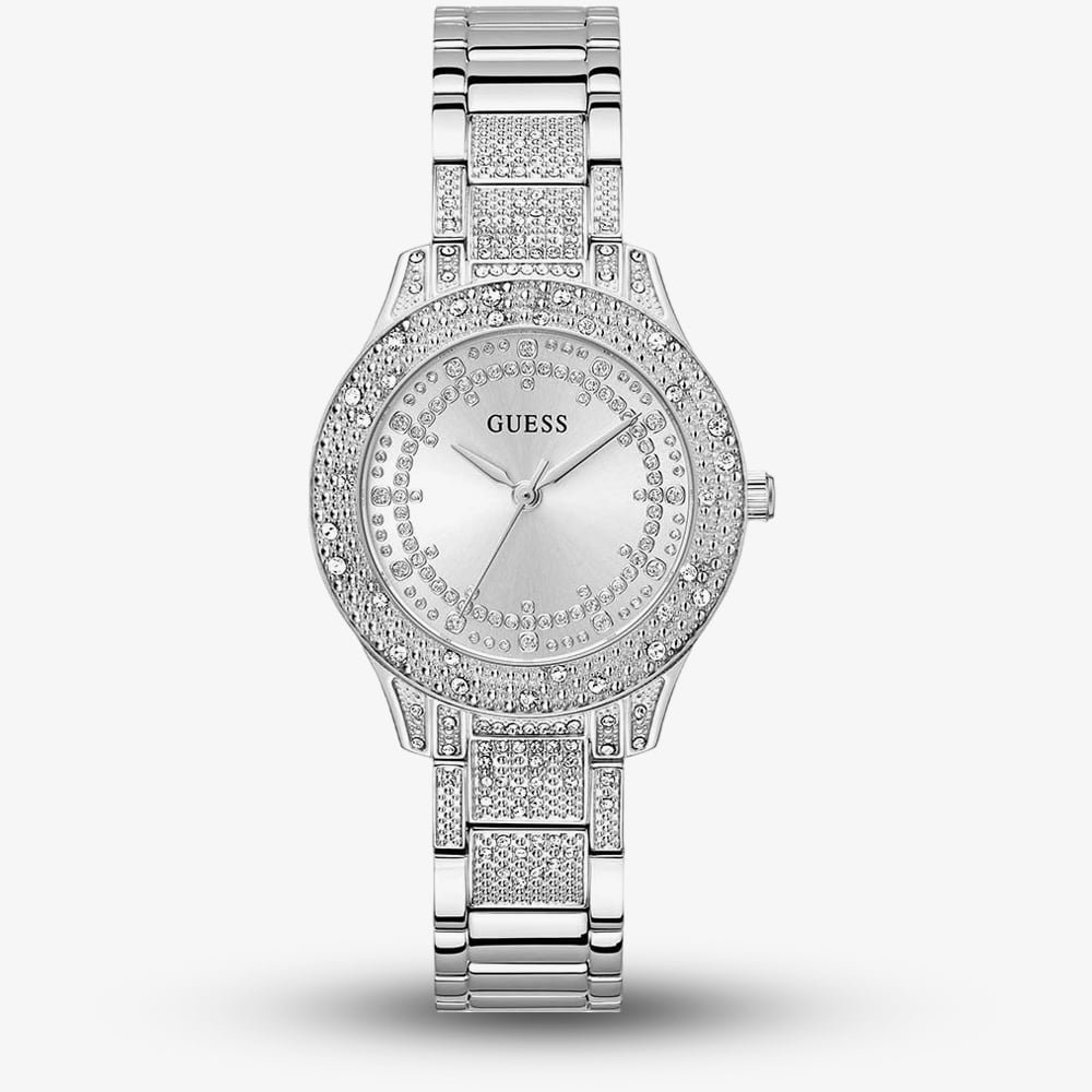 House of Watches - Guess Ladies Shooting Star Silver Crystal Watch GW0746L1