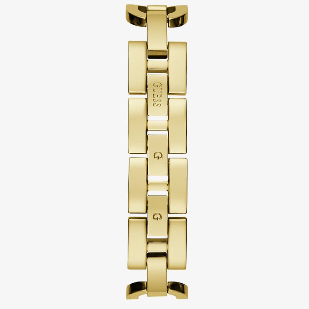 Guess Ladies Gia Gold Tone G Shape Crystal Watch GW0683L2