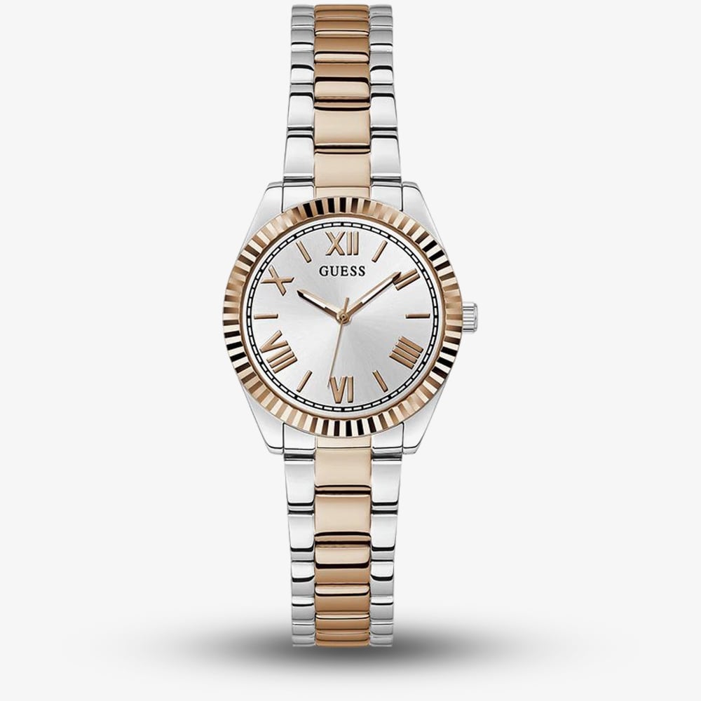 House of Watches - Guess Ladies Mini Luna Two Tone Rose Gold Plated Watch GW0687L3