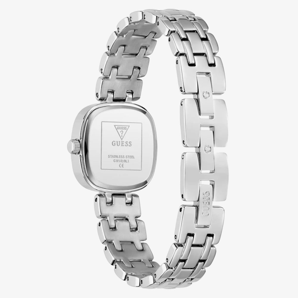Guess Ladies Hazel Silver Crystal Bracelet Watch GW1018L1
