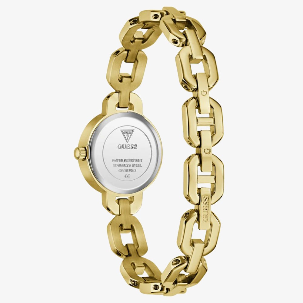 Guess Ladies Siren Gold Tone Blue Dial Bracelet Watch GW1019L2