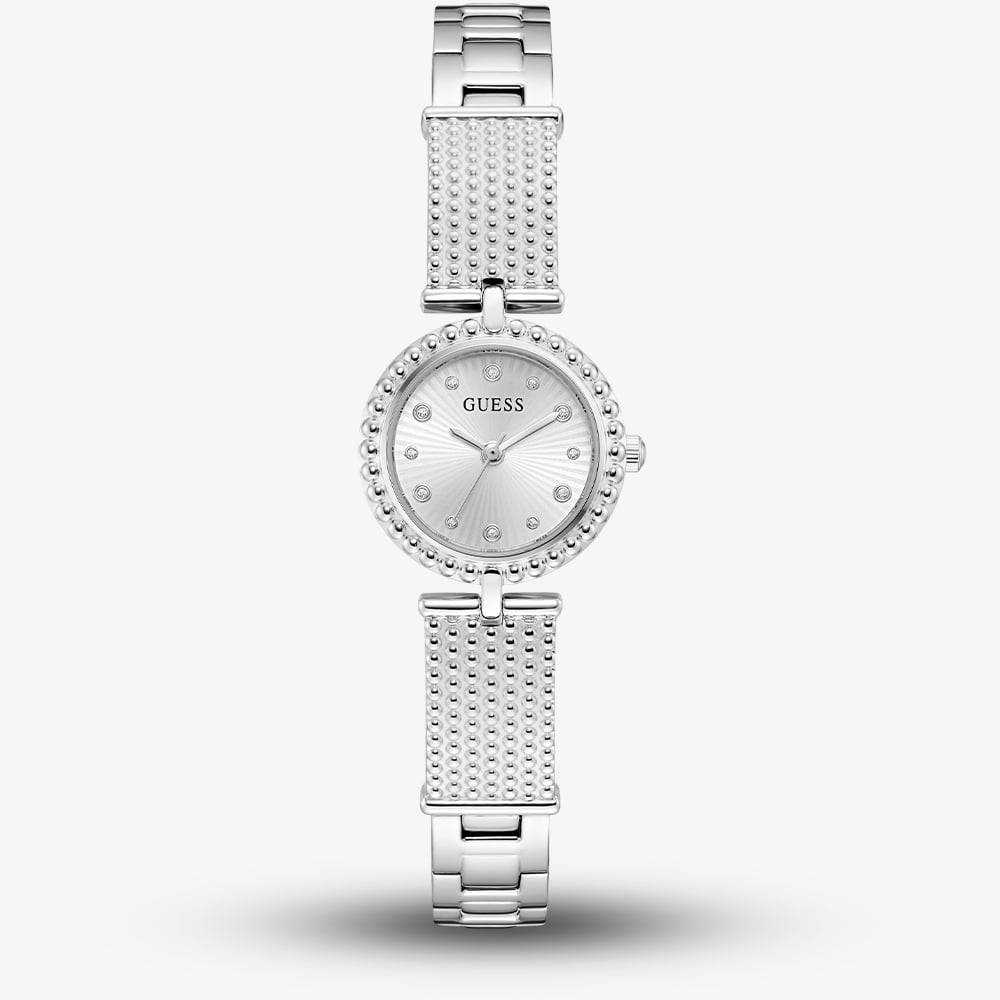 House of Watches - Guess Ladies Holly Silver Crystal Bracelet Watch GW1017L1