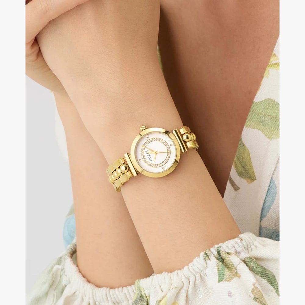Guess Ladies Leena Gold Tone Bracelet Watch GW0994L2