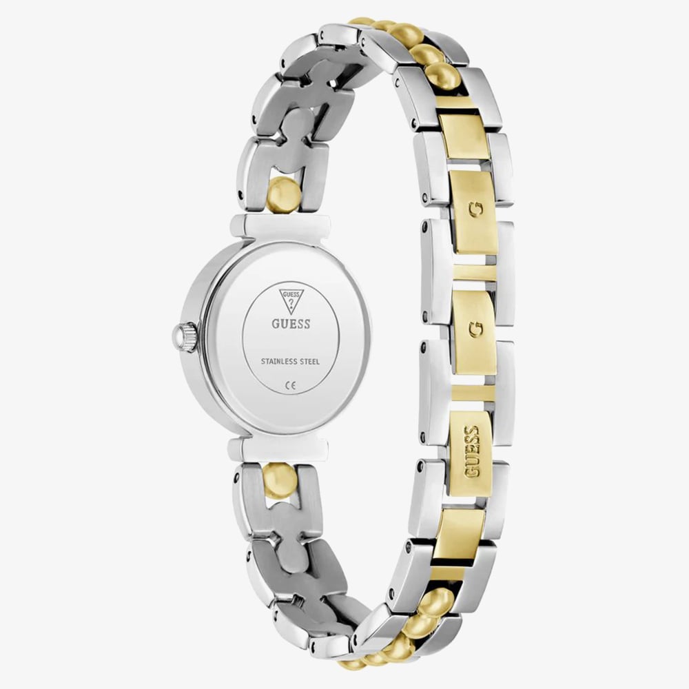 Guess Ladies Leena Two Colour Green Dial Crystal Bracelet Watch GW0994L3