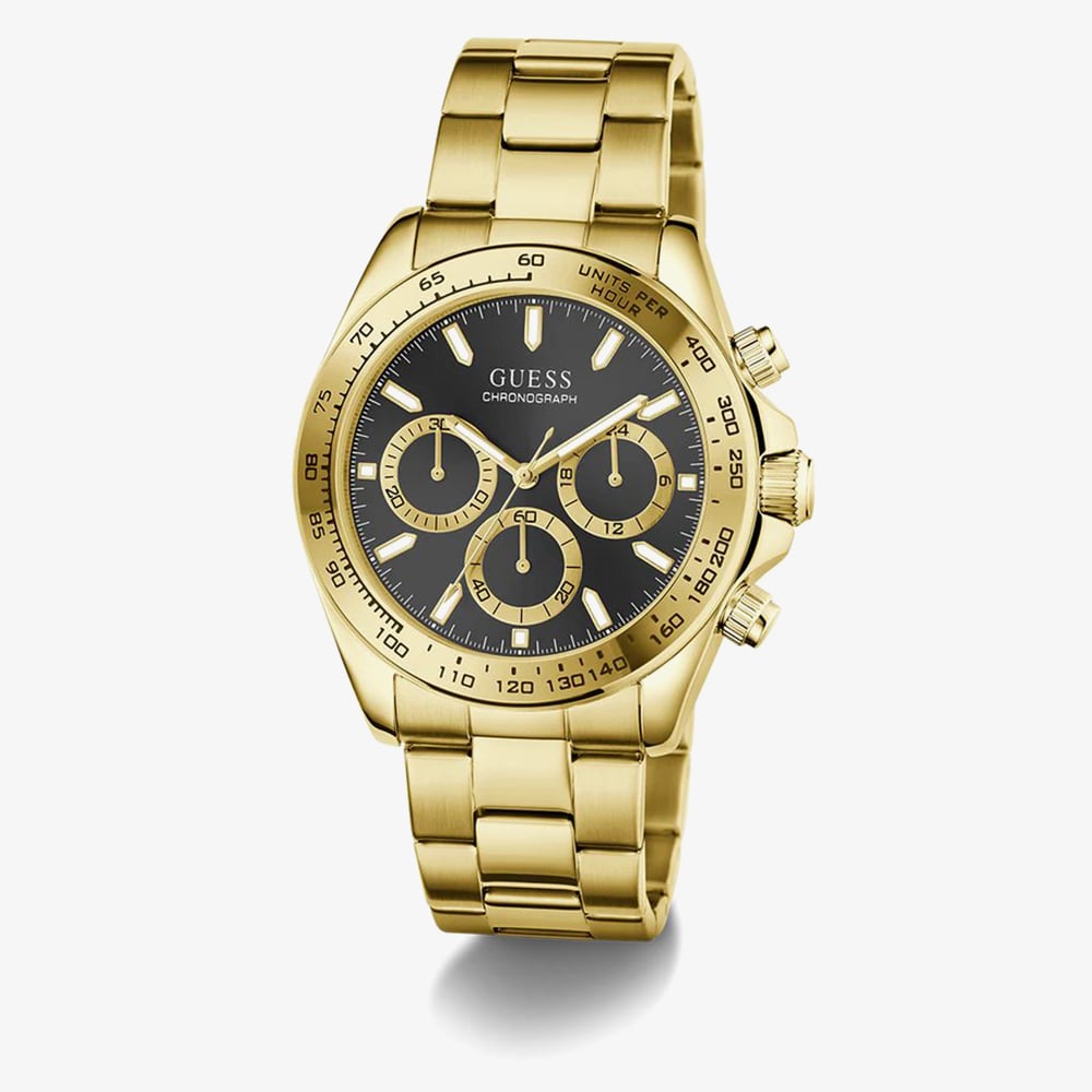 Guess Mens Arthur Gold Tone Chronograph Bracelet Watch GW1058G2