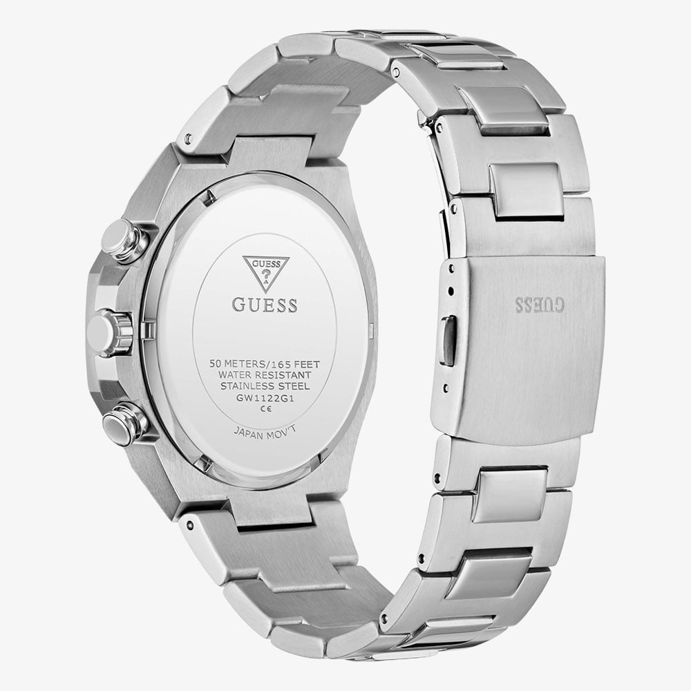 Guess Mens Blake Silver Bracelet Watch GW1122G1