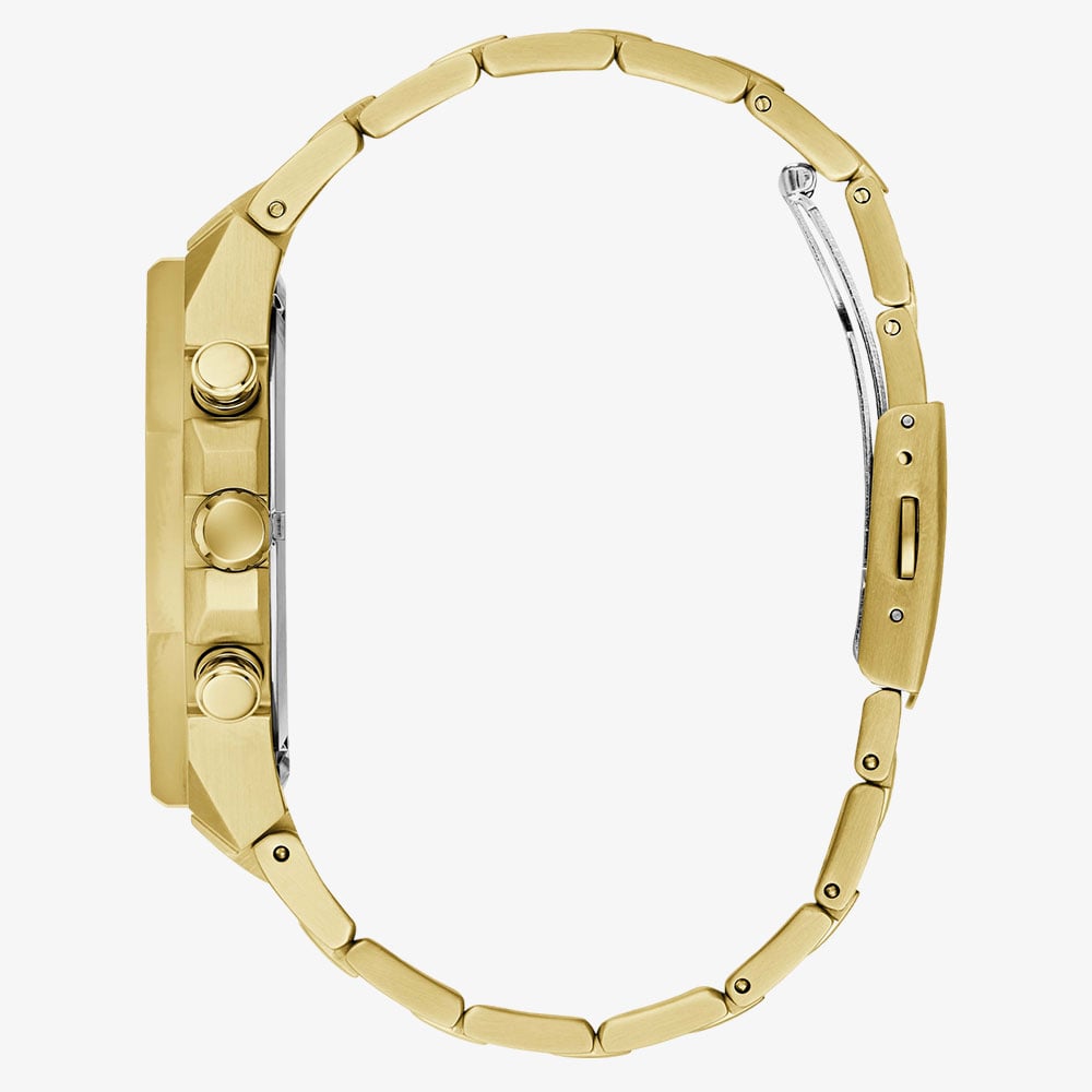 Guess Mens Blake Gold & Black Bracelet Watch GW1122G2