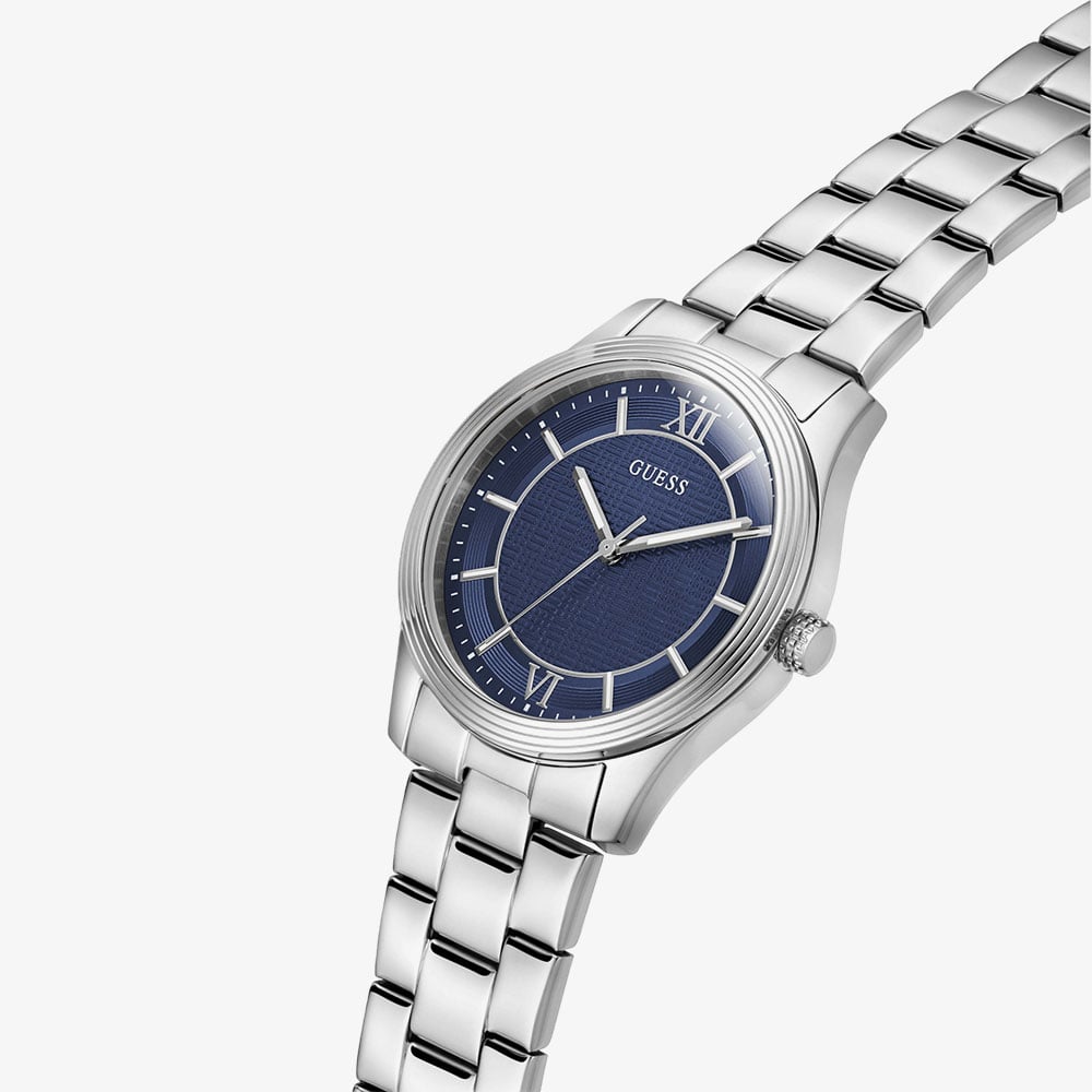 Guess Mens Quentin Silver Bracelet Watch GW1127G1