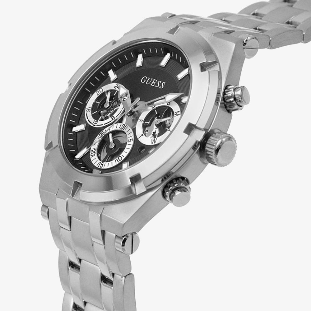 Guess Mens Continental Black Dial Chronograph Watch GW0260G1