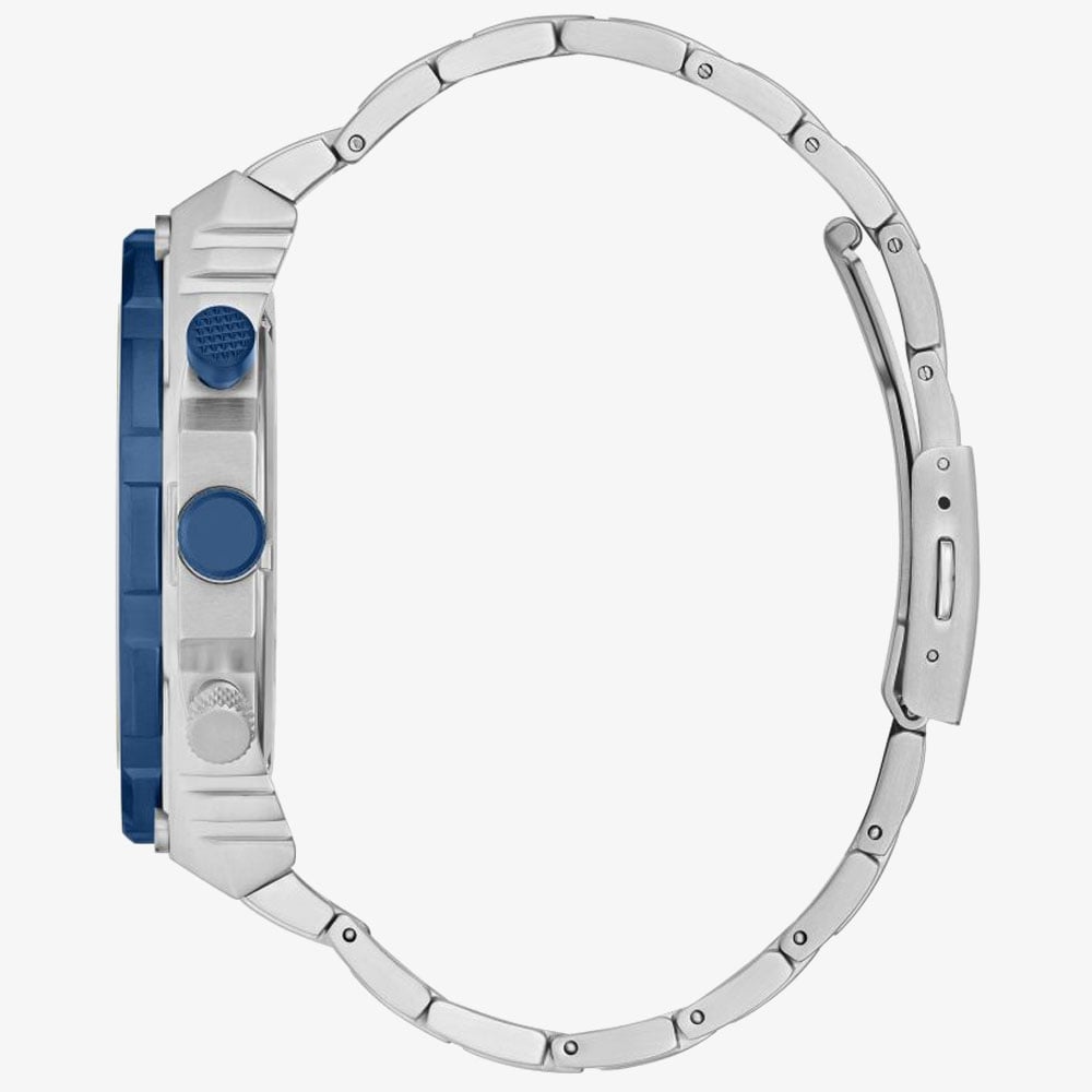 Guess Mens Exposure Blue Dial Chronograph Watch GW0324G1