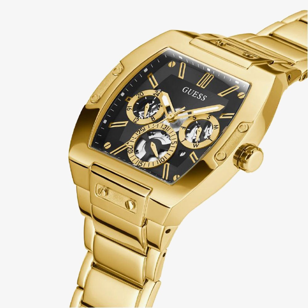 Guess Mens Phoenix Gold Plated Chronograph Watch GW0456G1