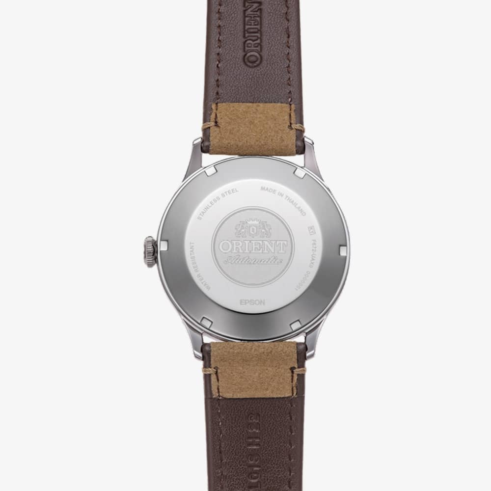 Orient Mens Bambino Green Dial Leather Strap Watch RA-AC0P01E