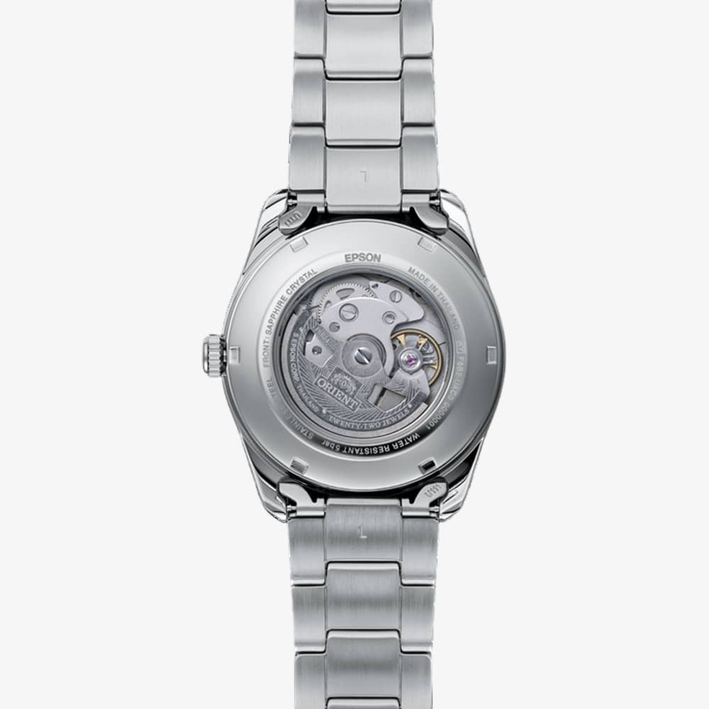 Orient Mens Stretto Sun & Moon Brown Dial Bracelet Watch RA-AK0313Y