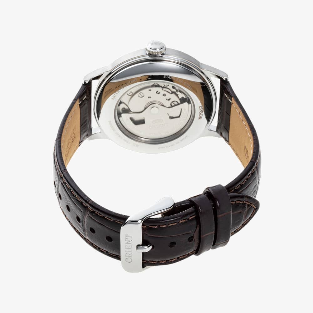 Orient Mens Classic Bambino Cream Dial Leather Strap Watch RA-AK0702Y