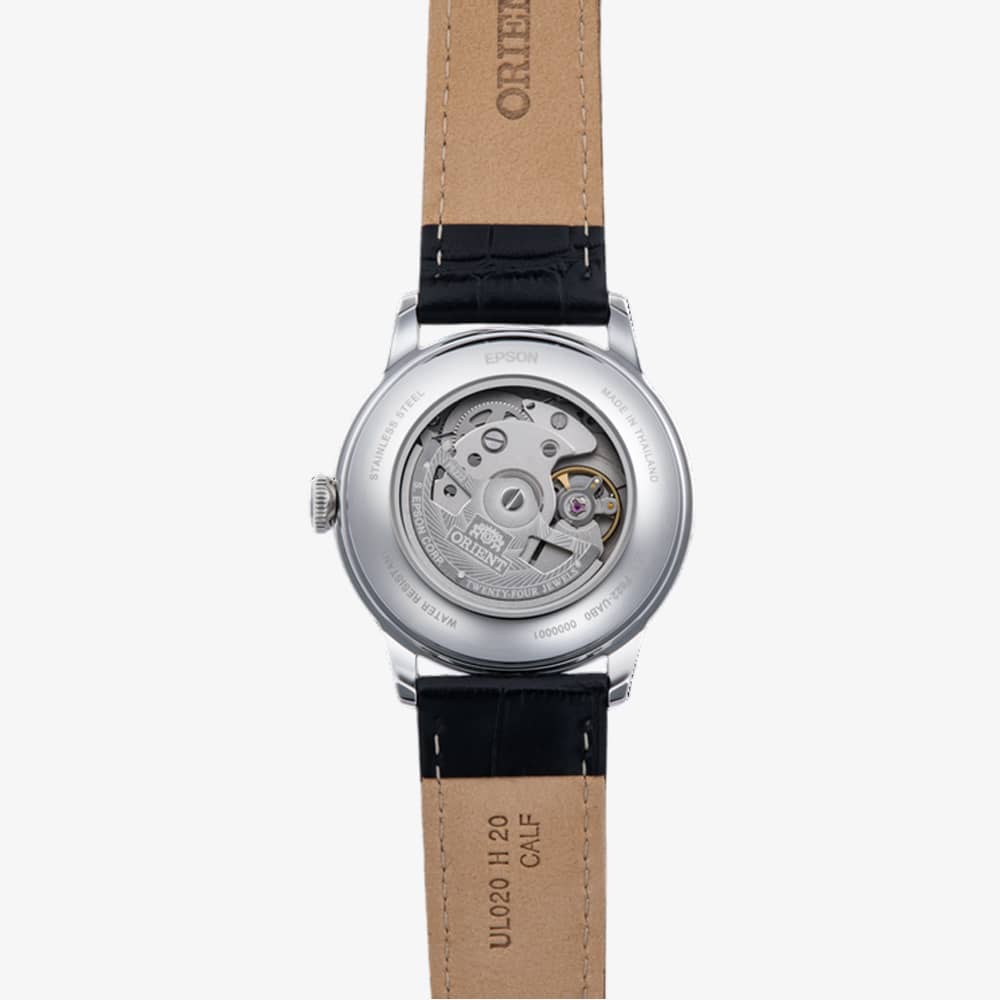 Orient Mens Bambino Small Seconds White Dial Leather Strap Watch RA-AP0104S