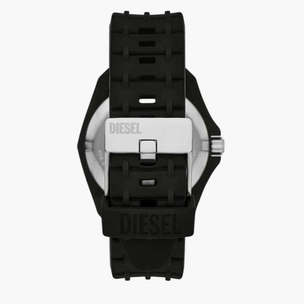 Diesel Mens Stinger Black Dial Rubber Strap Watch DZ2243