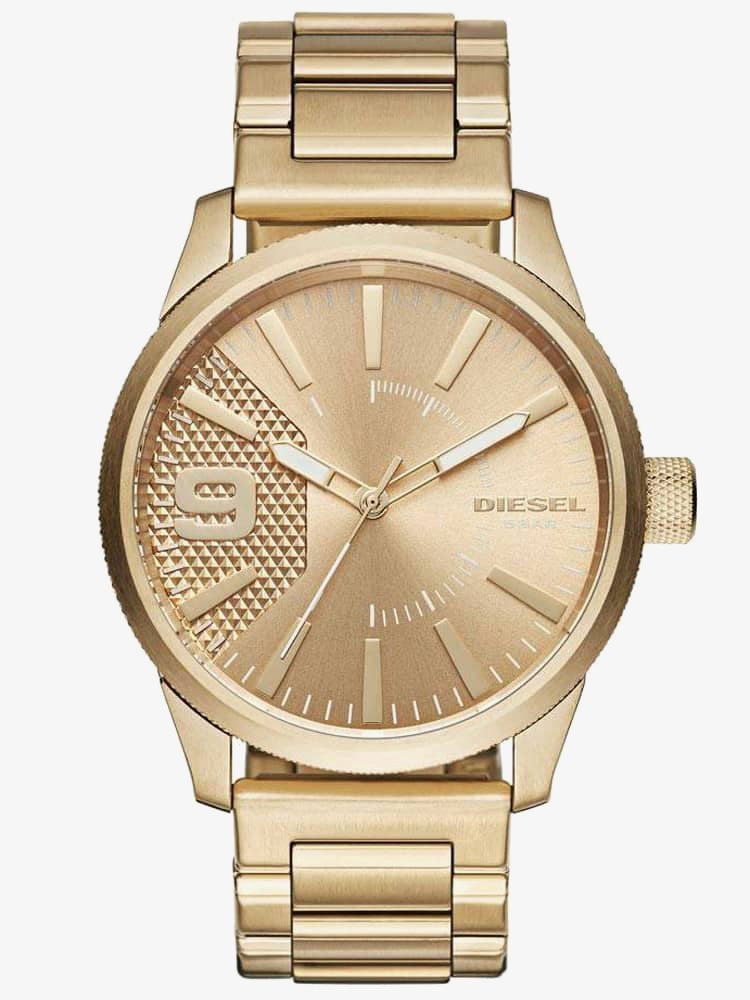 House of Watches - Diesel Mens Rasp Gold Tone Dial Bracelet Watch DZ1761