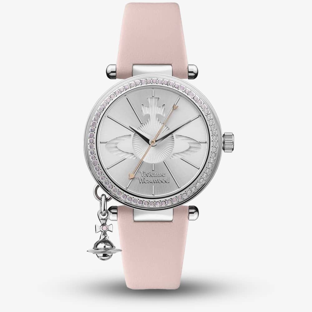 Vivienne Westwood Ladies Orb Pastelle Silver Dial Pale Pink