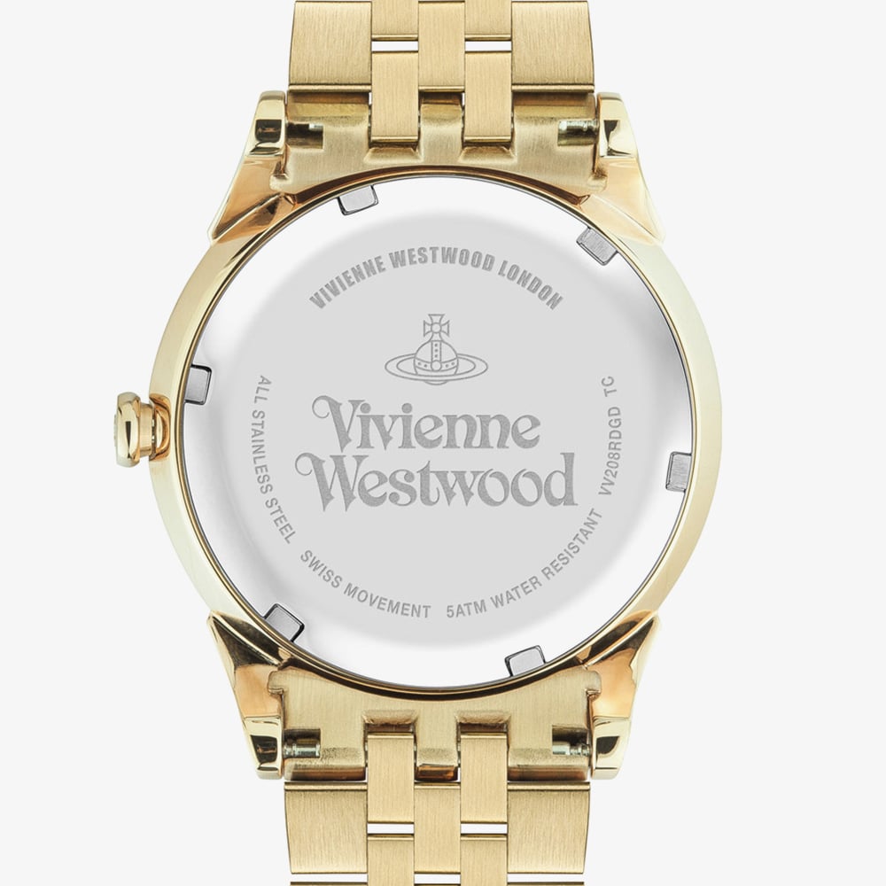 Vivienne Westwood Ladies Wallace Gold Bracelet Watch VV208RDGD