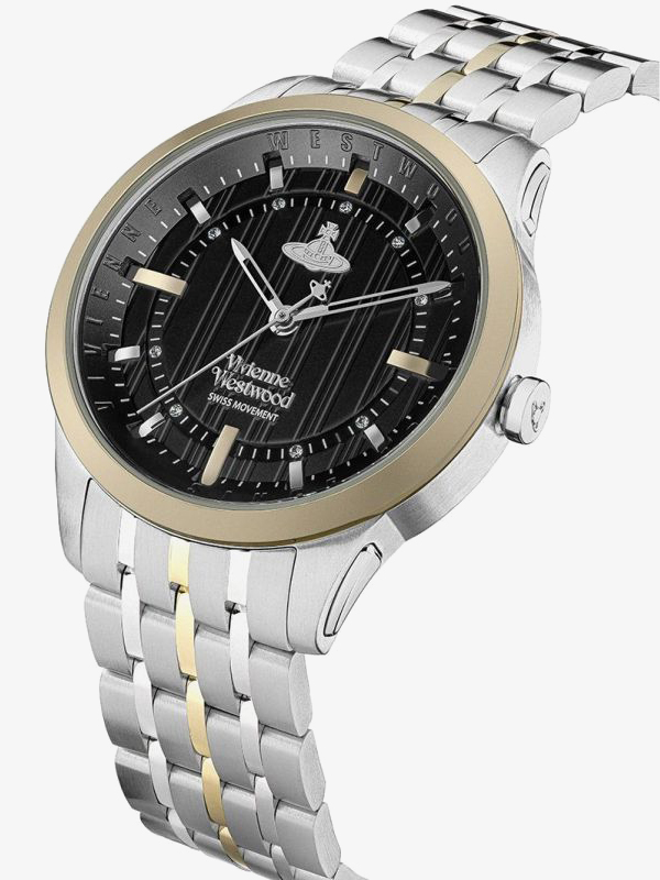 Vivienne Westwood Ladies East End Two Tone Gold Plated Watch VV262BKSG