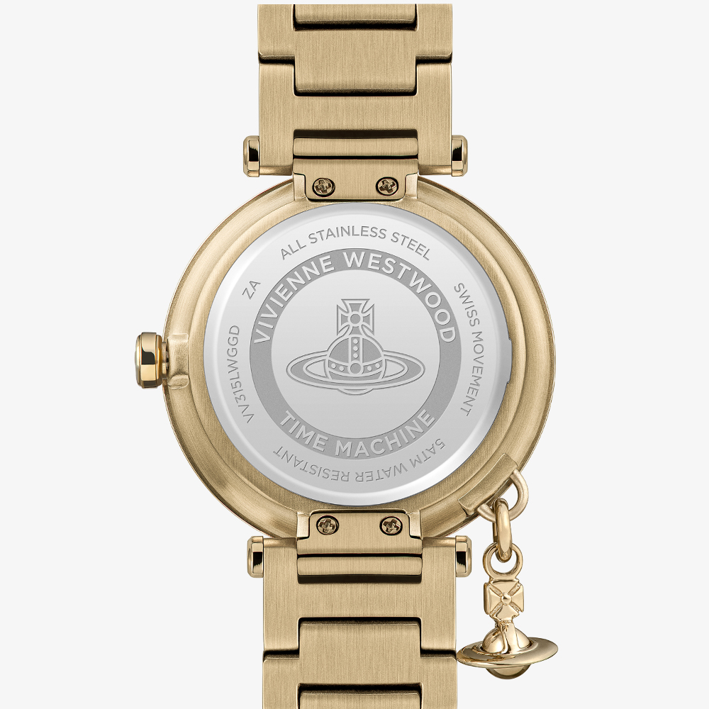 Vivienne Westwood Ladies Orb Logomania Champagne Watch VV315LWGGD 