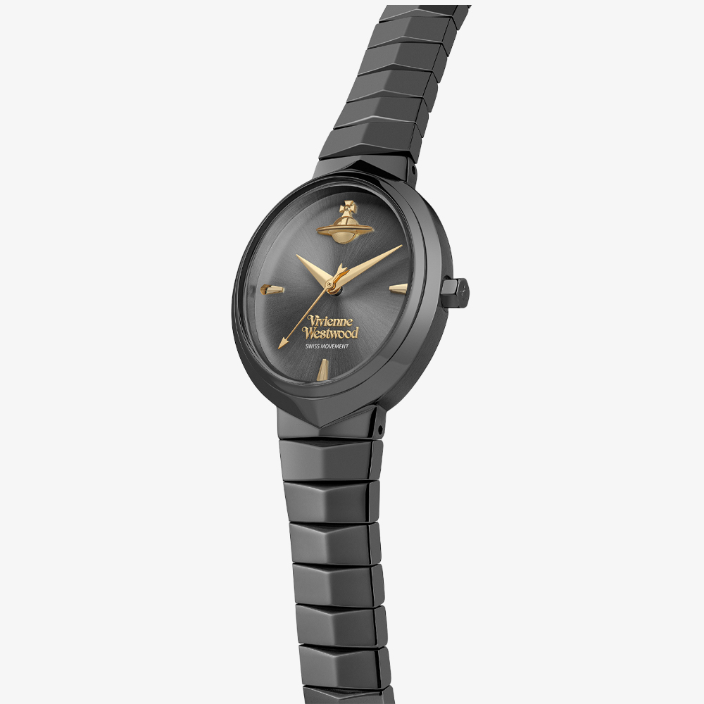 Vivienne Westwood Ladies Armour Gun Metal Watch VV314GYGY 