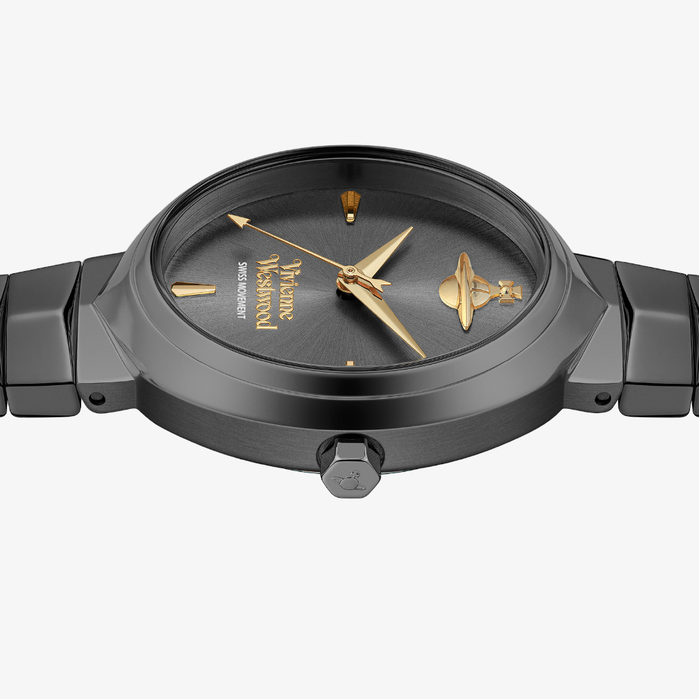 Vivienne Westwood Ladies Armour Gun Metal Watch VV314GYGY 