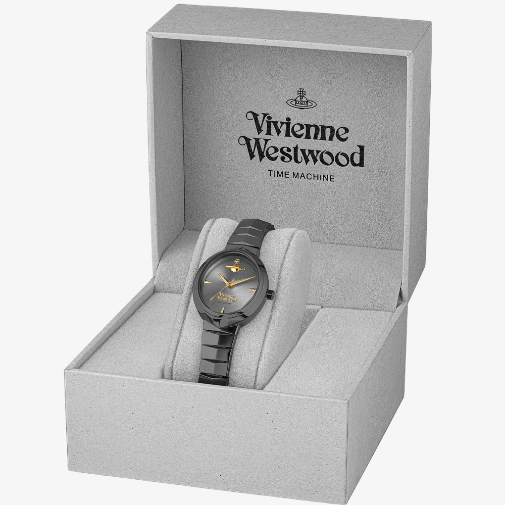 Vivienne Westwood Ladies Armour Gun Metal Watch VV314GYGY 