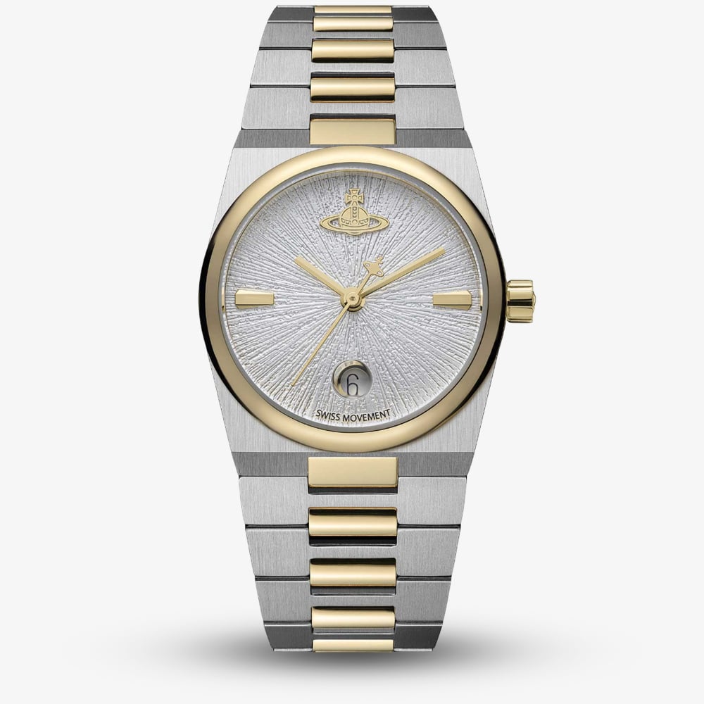 Vivienne Westwood Ladies Hoxton Two-Tone Silver Dial Watch VV332SLSG
