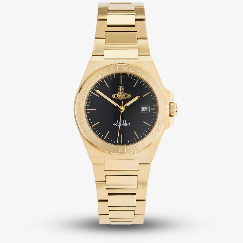 Vivienne Westwood VV335BKGD Mens Hanwell Black Dial Watch