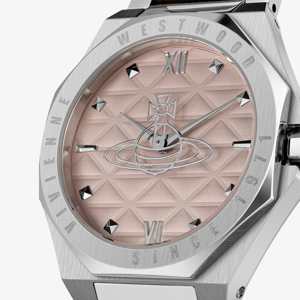 Vivienne Westwood Mens Aldgate Pink Dial Watch VV344PPKSL