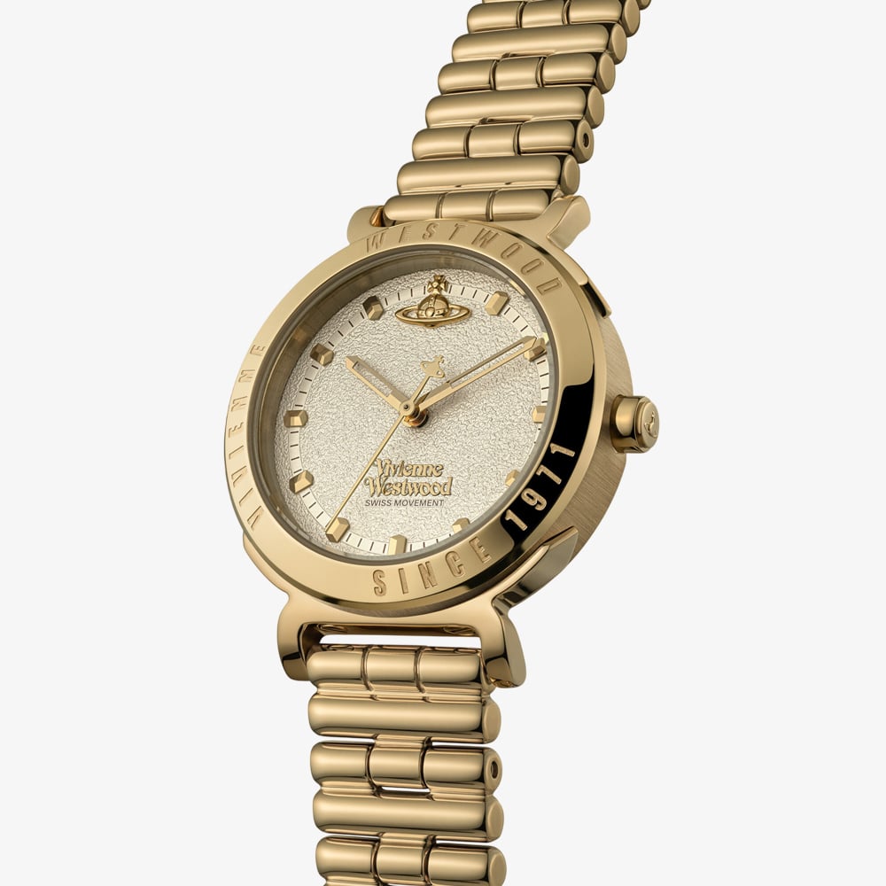 Vivienne Westwood Ladies Chelsea Gold Plated Watch VV346LGYGD