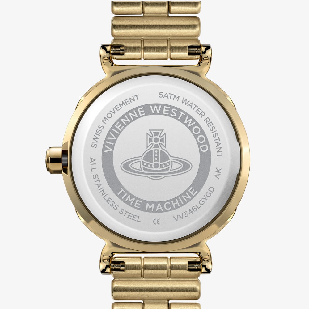 Vivienne Westwood Ladies Chelsea Gold Plated Watch VV346LGYGD