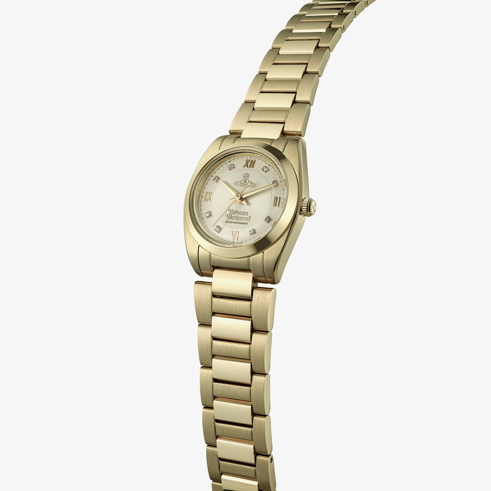 Vivienne Westwood Ladies Tavistock Golden Bracelet Watch VV356LGYGD